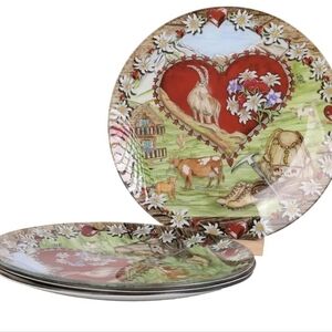 Set Of 4 Plates New In Box